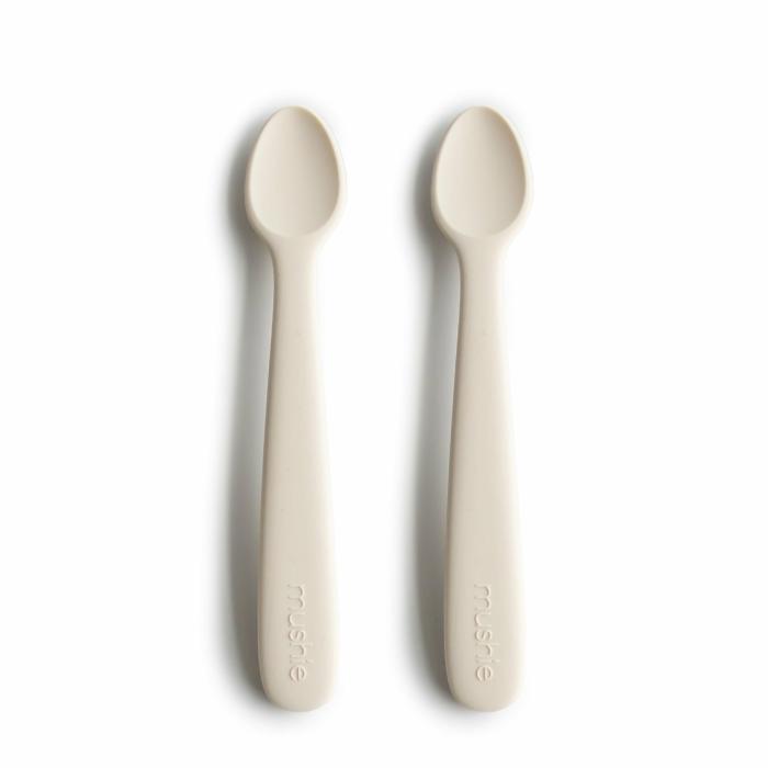 2-Pack Silicone Feeding Spoons – Ivory Feed