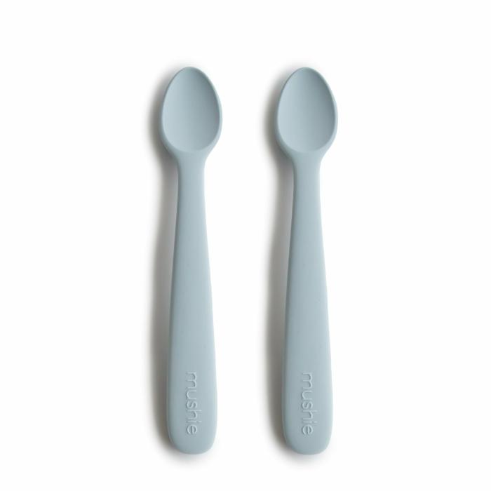 2-Pack Silicone Feeding Spoons – Powder Blue Feed