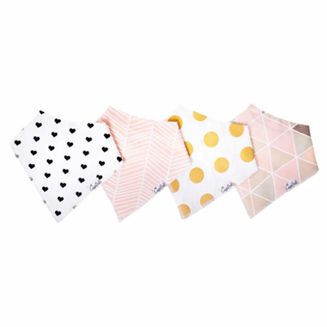 Bandana Bib Set – Blush Bibs & Burp Cloths