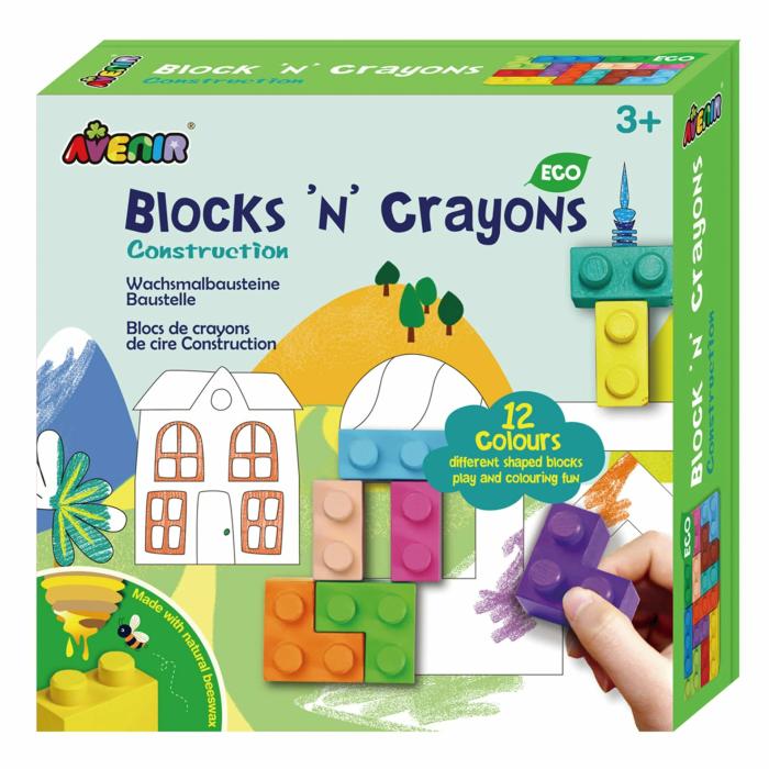 Blocks ‘N Crayons – Construction Arts & Crafts