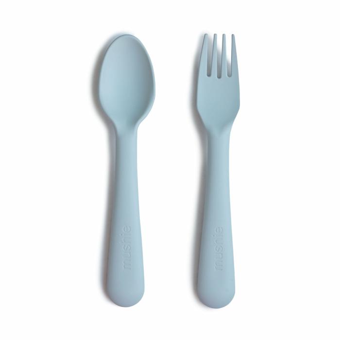 Fork & Spoon Set – Powder Blue Feed