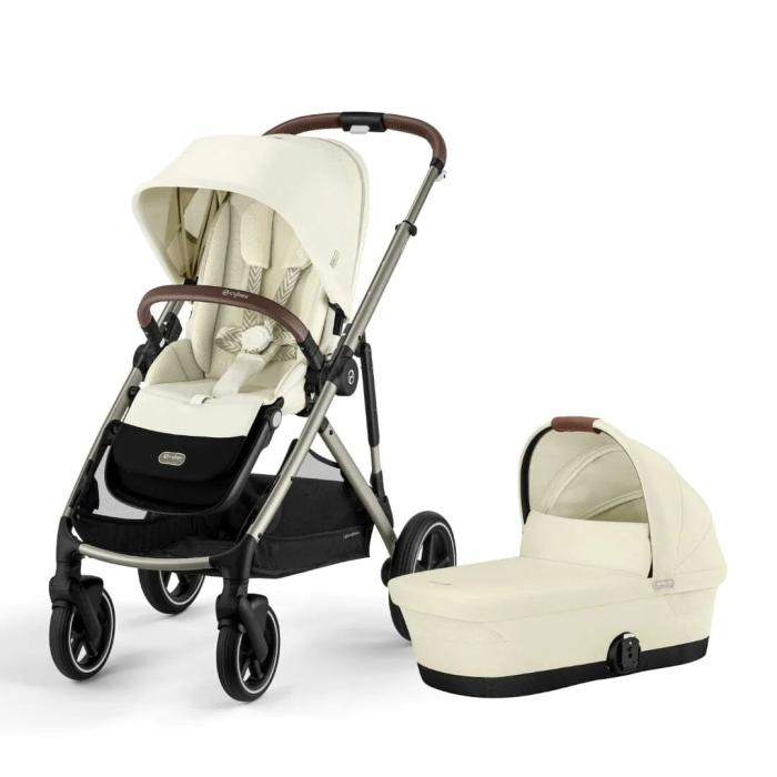 Gazelle S 2 Stroller + Cot Bundle – Seashell Beige Gear