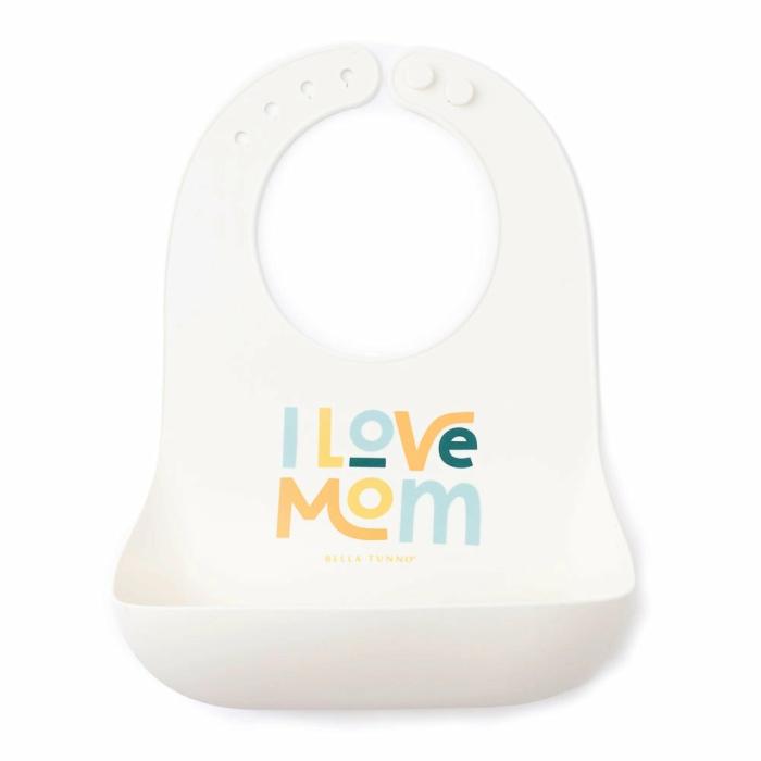 I Love Mom Wonder Bib Bibs & Burp Cloths