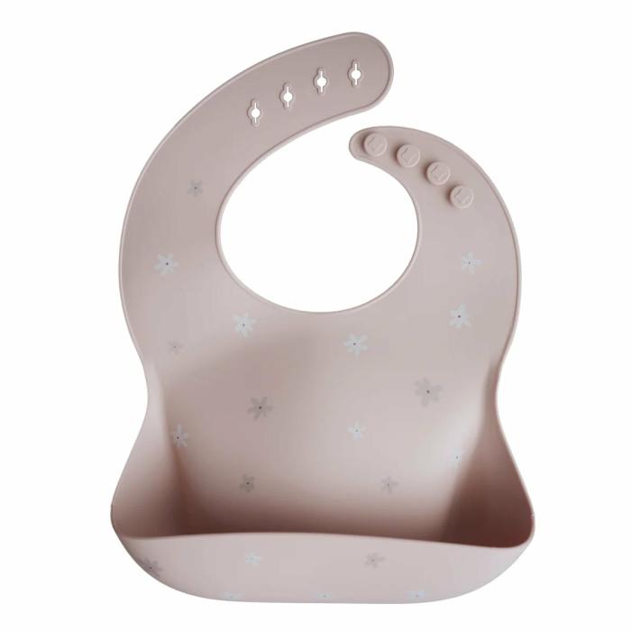 Silicone Baby Bib – Daisy Bibs & Burp Cloths