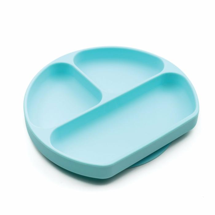 Silicone Grip Dish – Blue Feed