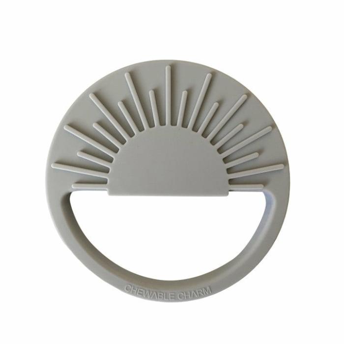 Sun Silicone Teether – Grey Feed