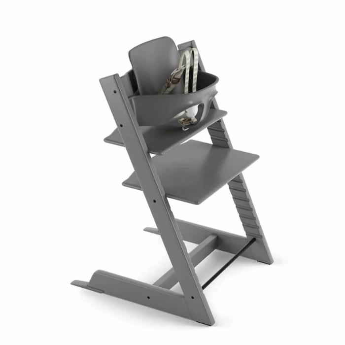 Tripp Trapp High Chair – Storm Grey Feed