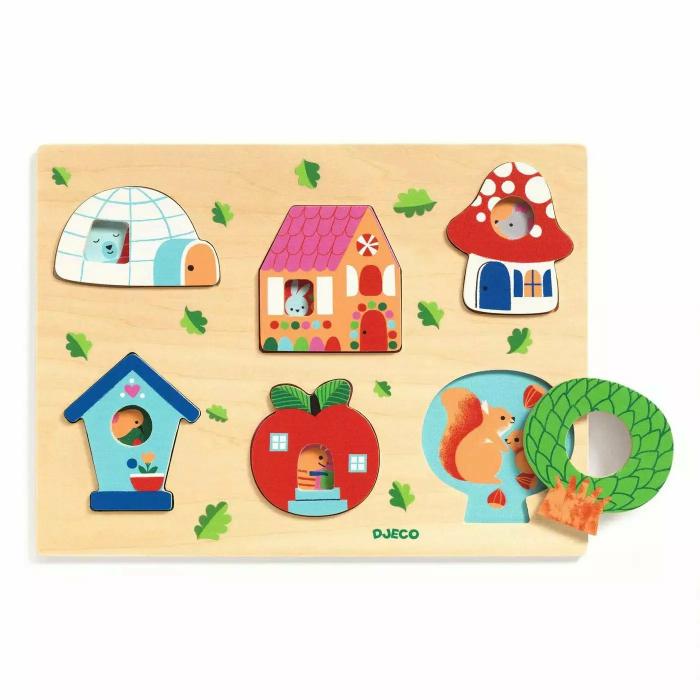 Wooden Puzzle House Play