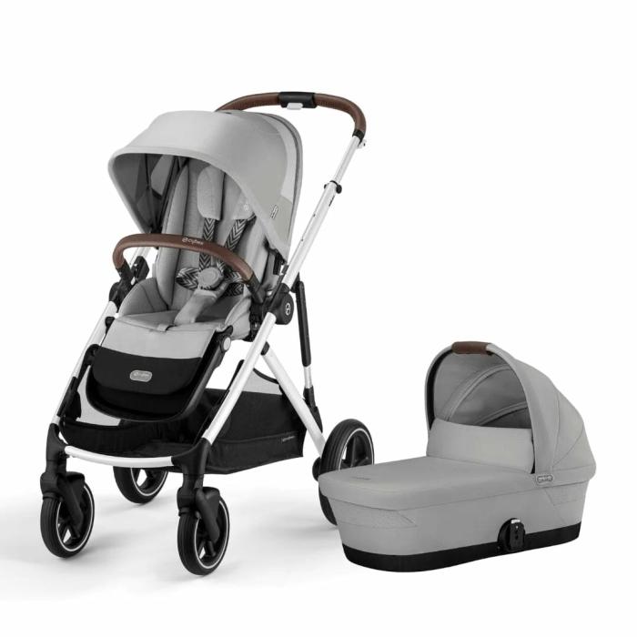 Gazelle S 2 Stroller + Cot Bundle – Lava Grey Gear