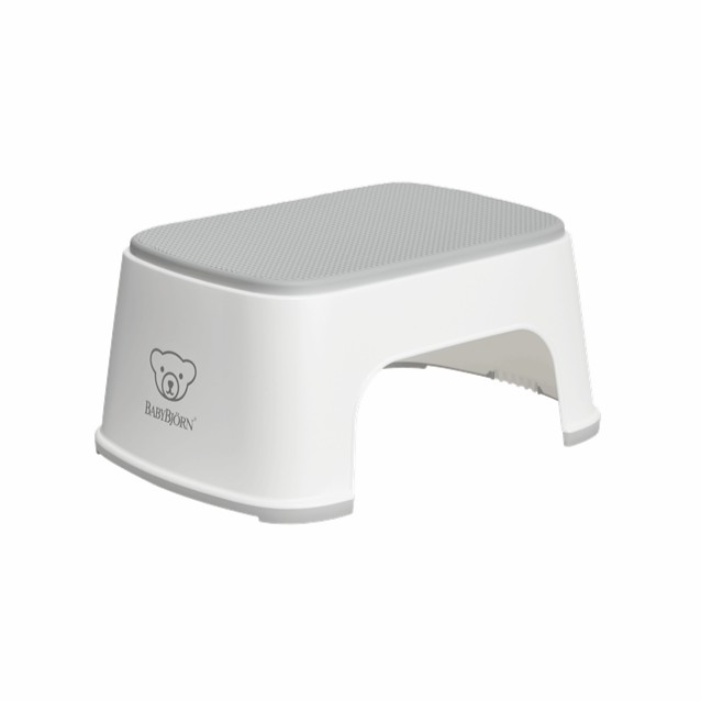 Step Stool – White & Gray Bath