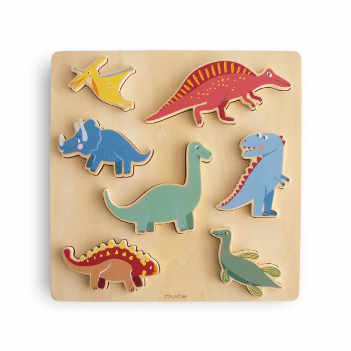 Wooden Dino Puzzle First Year